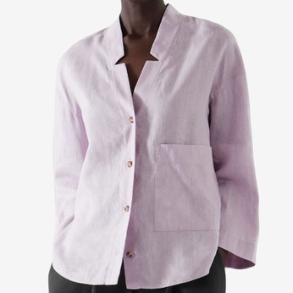 COS Light Purple Button Down Shirt